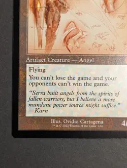 MTG Card - 1x Platinum Angel - The Brother's War - NM - Retro Frame - Magic #104 - Image 5
