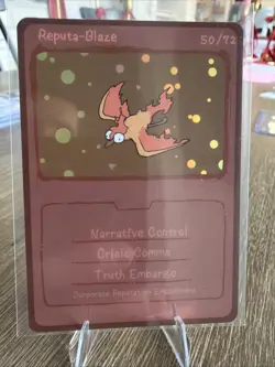Pokescam Reputa-Blaze 50/72 Holo Pokemon Card Non-tcg Moltres - Image 1