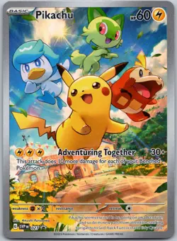 Pikachu 027 Sv: Scarlet & Violet Promo Cards - SVPBlack Star Promo NM Holo - Image 1