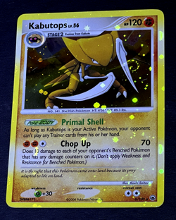 2008 Pokemon KABUTOPS Majestic Dawn HOLO BLEED Error Card 6/100 DOUBLE SWIRL NM+ - Image 1