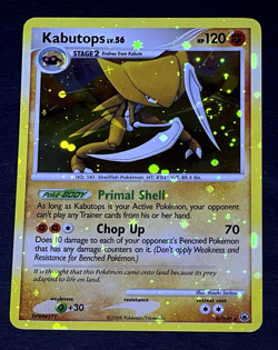 2008 Pokemon KABUTOPS Majestic Dawn HOLO BLEED Error Card 6/100 DOUBLE SWIRL NM+ - Image 5