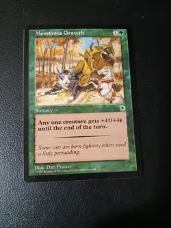 MTG Monstrous Growth Portal NM - Image 1