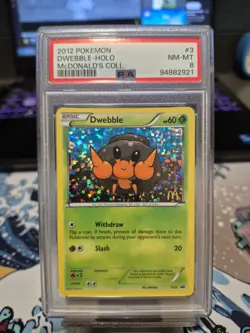 Pokemon TCG Dwebble McDonalds Promos 3/12 Holo Promo Promo PSA 8 Near Mint - Image 1