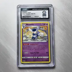 Guinness World Records CGC Pokemon Meowstic 082/195 Silver Tempest 1/1 - Image 1