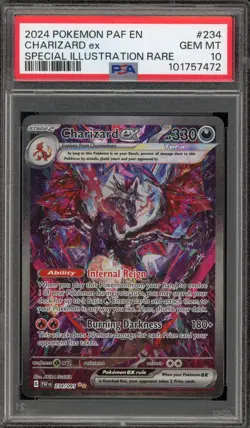 Pokemon Charizard ex Paldean Fates Special Illustration Rare #234 PSA 10 - Image 1