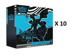 *Sealed SV: Black Bolt Elite Trainer Box Case* Pokemon -Kid Icarus- - Image 1
