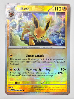 Jolteon 029/131 Master Ball Pattern NM SV: Prismatic Evolutions Pokemon TCG - Image 1