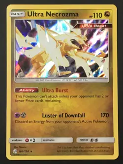 Pokemon TCG Ultra Necrozma 164/236 SM Cosmic Eclipse Holo Rare NM - Image 1