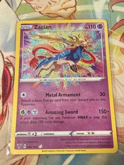 Pokemon Zacian 082/185 Amazing Rare Vivid Voltage - Image 1