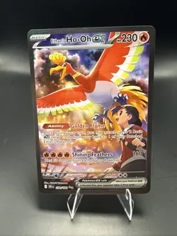 Pokemon Destined Rivals Ethan's Ho-Oh EX Secret Rare 230/182 - Image 2