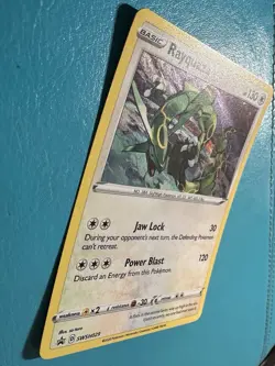 2020 Pokemon Rayquaza Sworld & Shield Black Star Promo Cosmos Holo SWSH029 LP - Image 4