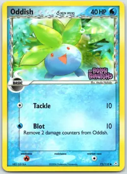 Oddish (Delta Species) 73/110 Holon Phantoms - 2006 Pokemon LP Reverse Holo - Image 1