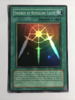 Yu-Gi-Oh! Swords of Revealing Light (LOB-101) Vintage Super Rare - LP/Excellent - Image 1