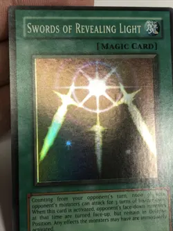 Yu-Gi-Oh! Swords of Revealing Light (LOB-101) Vintage Super Rare - LP/Excellent - Image 3