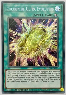 LDS1-EN073 Cocoon of Ultra Evolution - Secret Rare Ltd. Edition Near Mint YuGiOh - Image 1