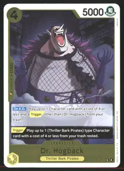 One piece OP14 Dr. Hogback #110 Foil Rare Near Mint or Better - Image 1