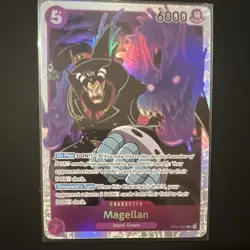 Bandai One Piece Magellan OP02-085 SR Character Holo Paramount War 6000 Power - Image 1