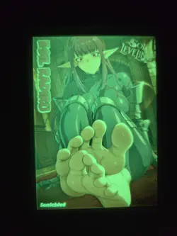 Esil Radiru Custom Glow In The Dark Waifu Card feet Fan Art 2 - Image 2