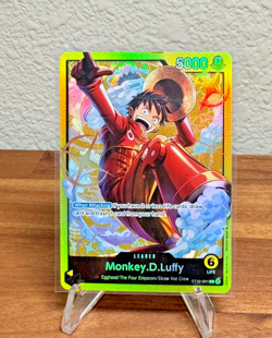 One Piece Monkey.D.Luffy (001) ST29-001 Egghead Foil Leader Card - Image 1