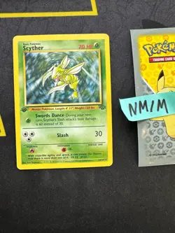 Pokemon Card Scyther 1st Edition Jungle WOTC Vintage Non Holo 26/64 148 💎NM💎 - Image 1