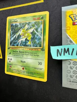Pokemon Card Scyther 1st Edition Jungle WOTC Vintage Non Holo 26/64 148 💎NM💎 - Image 4