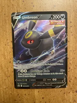 Umbreon V SWSH203 Holo Foil Sword & Shield Black Star Promo Pokemon TCG Card - Image 1