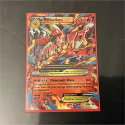 Pokemon M Blaziken EX XY86 Jumbo Cards Promo Holo Mega 210 HP English - Image 1