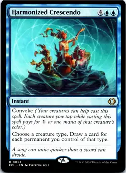 Harmonized Crescendo NM Lorwyn Eclipsed MTG Magic the Gathering Blue Eng Card - Image 1