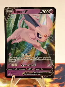 Espeon V SWSH201 Black Star Promo Ultra Rare Holo Pokemon TCG Card NM Foil - Image 1