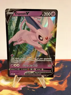 Espeon V SWSH201 Black Star Promo Ultra Rare Holo Pokemon TCG Card NM Foil - Image 2