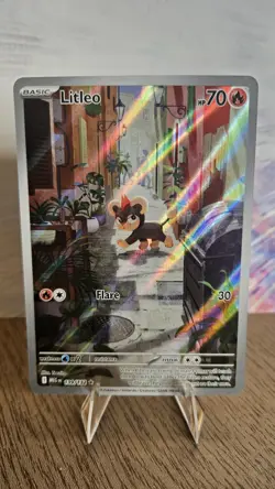 Pokemon Litleo 139/132 Me01: Mega Evolution Reverse Holo Illustration Rare Card - Image 1