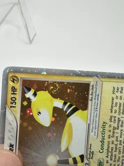 Pokemon TCG Ampharos EX Ultra Rare Holo Card 89/97 Swirl - Image 3