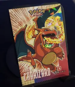 Rare Charizard Foil Pokemon Card Database Attacks Kanto - Cracked Ice Low Pop - Image 1