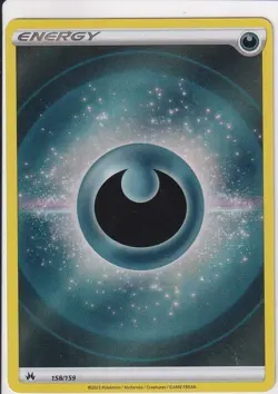 Darkness Energy 158/159 Crown Zenith Holo Pokemon Card MINT RARE - Image 1