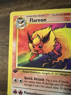 Pokemon Card - Flareon Jungle 19/64 Rare 1st Edition Non-Holo NM - Image 2