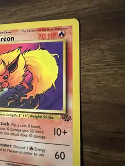 Pokemon Card - Flareon Jungle 19/64 Rare 1st Edition Non-Holo NM - Image 3