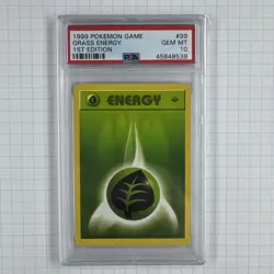 1999 Pokemon Grass Energy 1st Edition PSA 10 Gem Mint #99 - Image 1