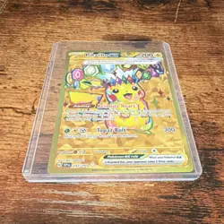 Pokemon Pikachu Ex 247/191 Sv08: Surging Sparks Full Art Holo Hyper Rare 200 HP - Image 1