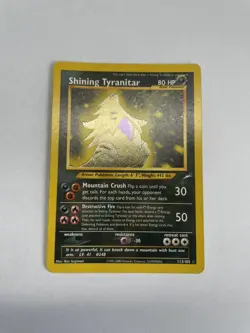 2002 Neo Destiny Shining Tyranitar 113/105 Holo Foil Pokemon Secret Rare - Image 1