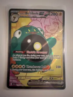Iono's Bellibolt ex 172/159 Ultra Rare Holo Near Mint Condition Journey Together - Image 1