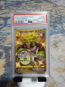 PSA 10 2020 POKEMON SWSH Darkness Ablaze Rillaboom Full Art Secret Rare - Image 1