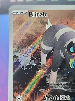 Pokemon TCG Blitzle Illustration Rare Holo White Flare English #114/086 NM+ - Image 2