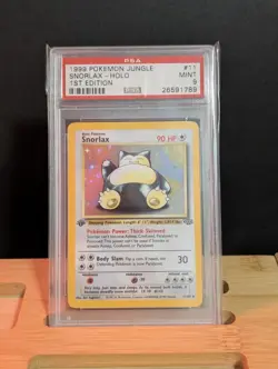 SNORLAX - HOLO POKEMON 11 1999 POKEMON JUNGLE HOLO ENGLISH PSA 9 - Image 1
