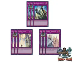 Yugioh! 3x Solemn Judgment Strike Warning RA02 Super Rare 1st Ed NM - Image 1