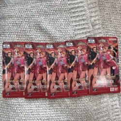 ONE PIECE Heroines EB-03 Lot x5 Sleeved Booster pack English - Image 1