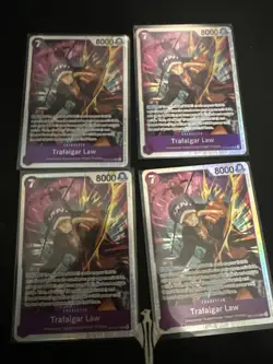 Set Of 4 Trafalgar Law (SR) OP12-073 One Piece Legacy Of The Master ENGLISH - Image 1