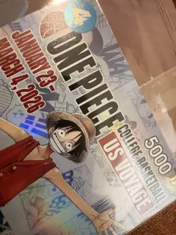 One Piece Monkey.D.Luffy [College Basketball US Voyage] Promo SLIGHT CREASE - Image 3