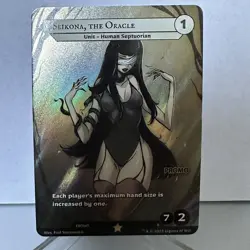 2023 Legions Of Will TCG Seikona The Oracle Promo Card Rare - Image 1