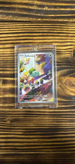 Pokemon TCG Stellar Crown Illustration Holo Bulbasaur Card 143/142SV07 Rare - Image 1