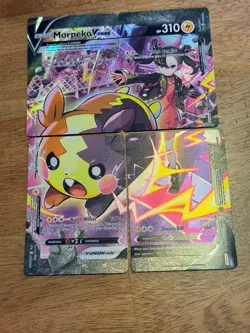 Pokemon Morpeko V-Union 4 Card Set SWSH287 SWSH288 SWSH289 SWSH290 Promo NM/Mint - Image 1